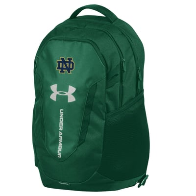  Notre Dame Fighting Irish Under Armour Hustle Backpack - Green