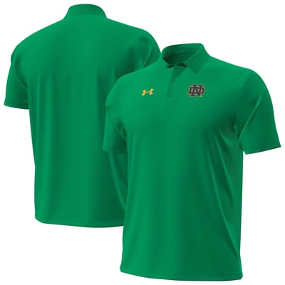 Notre Dame Fighting Irish Under Armour 2026 Sideline ArmourDry Polo - Kelly Green