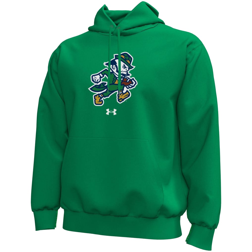 Notre Dame Fighting Irish Under Armour Core Icon Fleece Pullover Hoodie ...