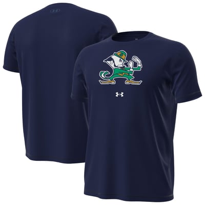  Notre Dame Fighting Irish Under Armour Core Tech Stretch T-Shirt - Navy