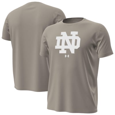  Notre Dame Fighting Irish Under Armour Inline Core T-Shirt - Stone