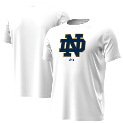  Notre Dame Fighting Irish Under Armour Core Tech Stretch T-Shirt - White