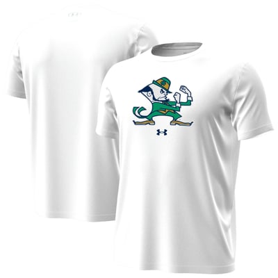  Notre Dame Fighting Irish Under Armour Core Tech Stretch T-Shirt - White