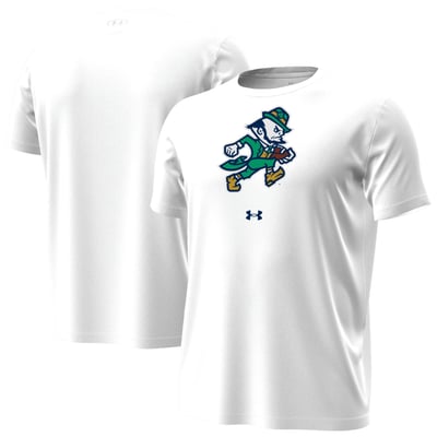  Notre Dame Fighting Irish Under Armour Core Tech Stretch T-Shirt - White