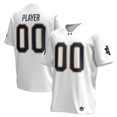 Notre Dame Fighting Irish Under Armour NIL Pick-A-Player Replica Football Jersey - White