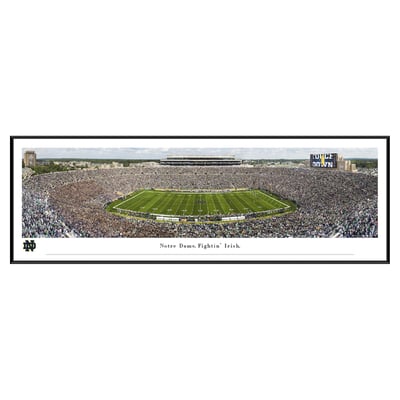 Notre Dame Fighting Irish 13.75" x 40.25" Standard Frame Print