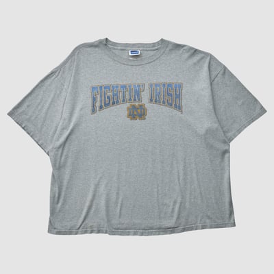 Notre Dame Fighting Irish Adidas 2000s T-shirt - Heather Gray - 3XL by Fanatics Real Vintage