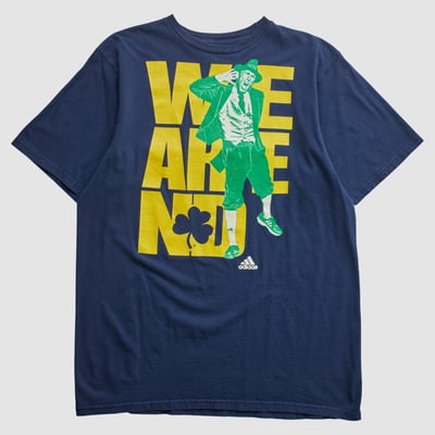 Notre Dame Fighting Irish Adidas 2010s T-shirt - Navy - M by Fanatics Real Vintage