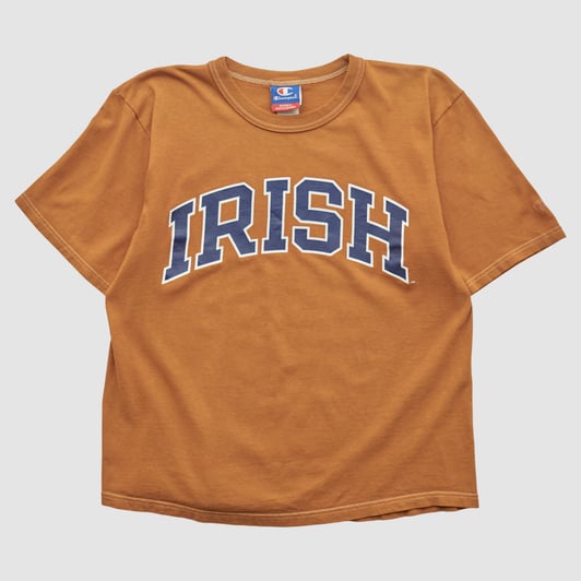 Notre Dame Fighting Irish Champion 2000s T-shirt - Clay - S by Fanatics Real Vintage