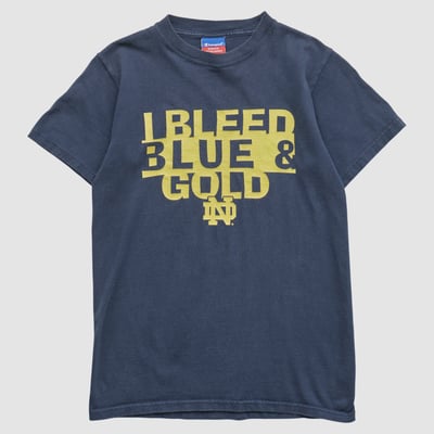 Notre Dame Fighting Irish Champion 2000s T-shirt - Navy - S by Fanatics Real Vintage