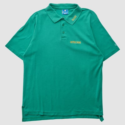 Notre Dame Fighting Irish Champion 80s Polo - Green - XL by Fanatics Real Vintage