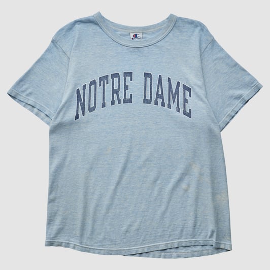 Notre Dame Fighting Irish Champion 90s T-shirt - Light Blue - M by Fanatics Real Vintage
