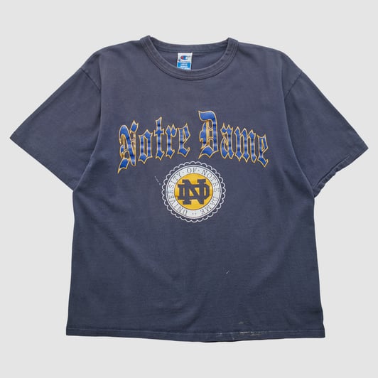 Notre Dame Fighting Irish Champion 90s T-shirt - Navy - M by Fanatics Real Vintage