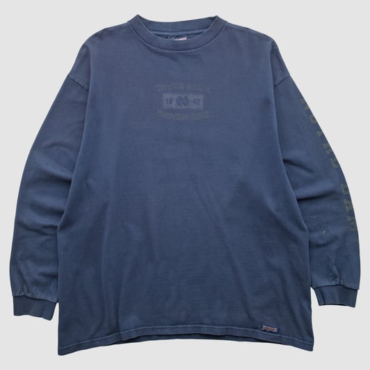 Notre Dame Fighting Irish Jansport 90s Long Sleeve T-shirt - Navy - XL by Fanatics Real Vintage