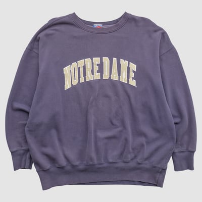 Notre Dame Fighting Irish Majestic 2000s Pullover Sweatshirt - Purple - XL by Fanatics Real Vintage