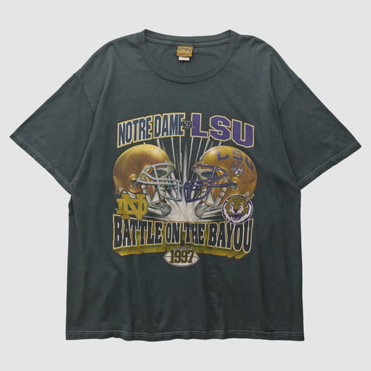 Notre Dame Fighting Irish Nutmeg Mills 1997 T-shirt - Black - 2XL by Fanatics Real Vintage