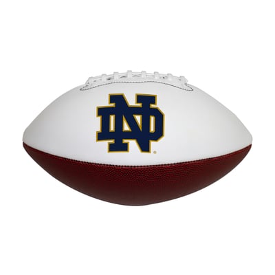 Notre Dame Fighting Irish Official Size Logo Autograph Football
