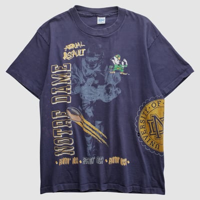 Notre Dame Fighting Irish Salem Sportswear 90s T-shirt - Navy - M by Fanatics Real Vintage
