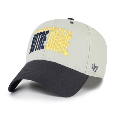 Notre Dame Fighting Irish '47 Unisex Half Block Text MVP Adjustable Hat - Gray/Black
