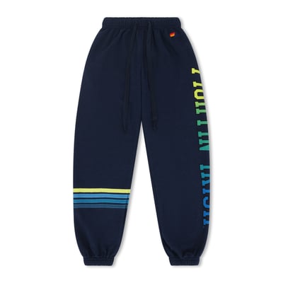 Notre Dame Fighting Irish Aviator Nation Unisex Tri-Blend Sweatpants - Navy