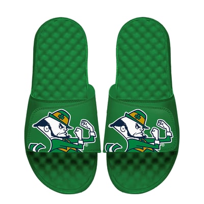Notre Dame Fighting Irish ISlide Unisex Mascot Slide Sandals - Green
