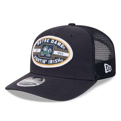  Notre Dame Fighting Irish New Era Unisex Inline Patch 9SEVENTY Trucker Adjustable Hat - Navy
