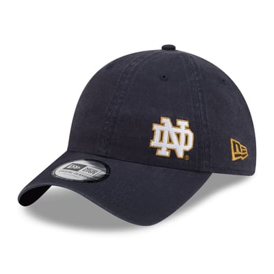 Notre Dame Fighting Irish New Era Unisex Offset Casual Classic Adjustable Hat - Navy