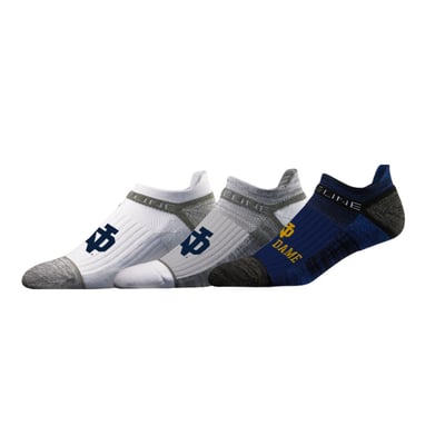  Notre Dame Fighting Irish Strideline Unisex Premium Low 3-Pack Ankle Socks Set