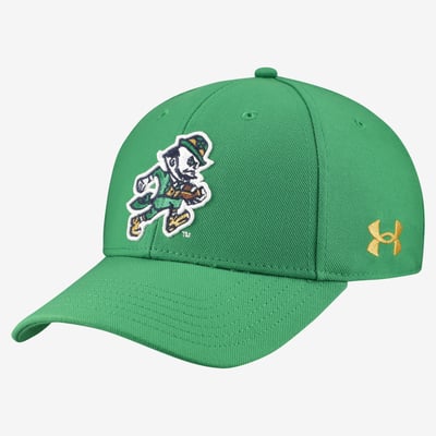  Notre Dame Fighting Irish Under Armour Unisex Sport Mascot Adjustable Hat - Green