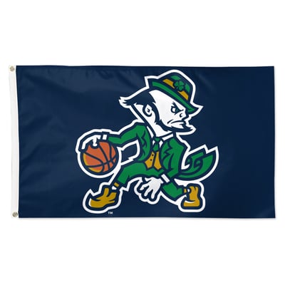 Notre Dame Fighting Irish WinCraft Basketball 3' x 5' Single-Sided Deluxe Mascot Flag