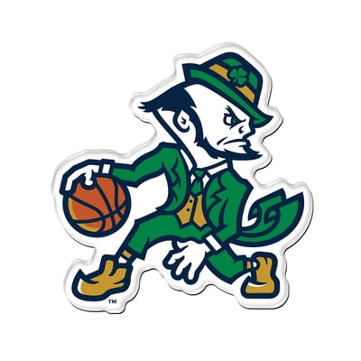 Notre Dame Fighting Irish WinCraft Basketball Mascot Acrylic Fridge Magnet