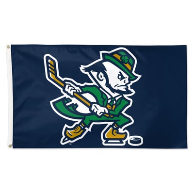 Notre Dame Fighting Irish WinCraft Hockey 3' x 5' Single-Sided Deluxe Mascot Flag