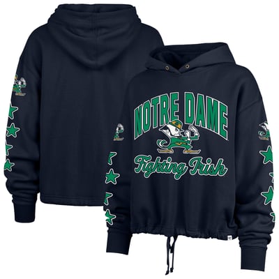  Notre Dame Fighting Irish '47 Women's Starry Eyed Venice Pullover Hoodie - Navy