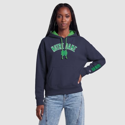  Notre Dame Fighting Irish Champion Women's Fleece Hoodie - Navy