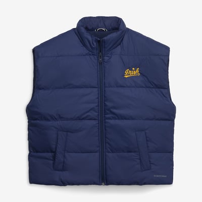  Notre Dame Fighting Irish Under Armour Women's Expanse Storm Full-Zip Vest - Navy