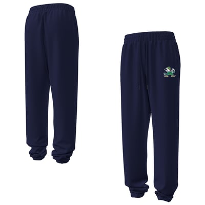  Notre Dame Fighting Irish Under Armour Women's Icon Fleece Puddle Pants - Navy