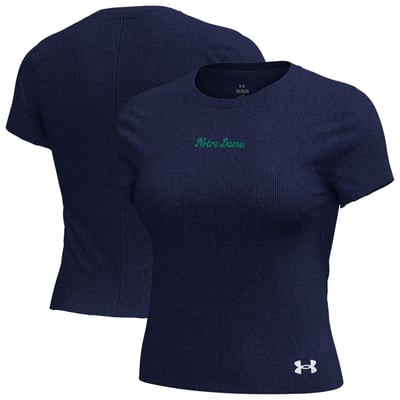  Notre Dame Fighting Irish Under Armour Women's Mercer T-Shirt - Navy