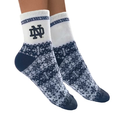 Notre Dame Fighting Irish ZooZatz Women's Fuzzy Holiday Crew Socks