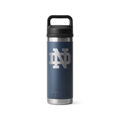 Notre Dame Fighting Irish YETI 18oz. Rambler Chug Water Bottle