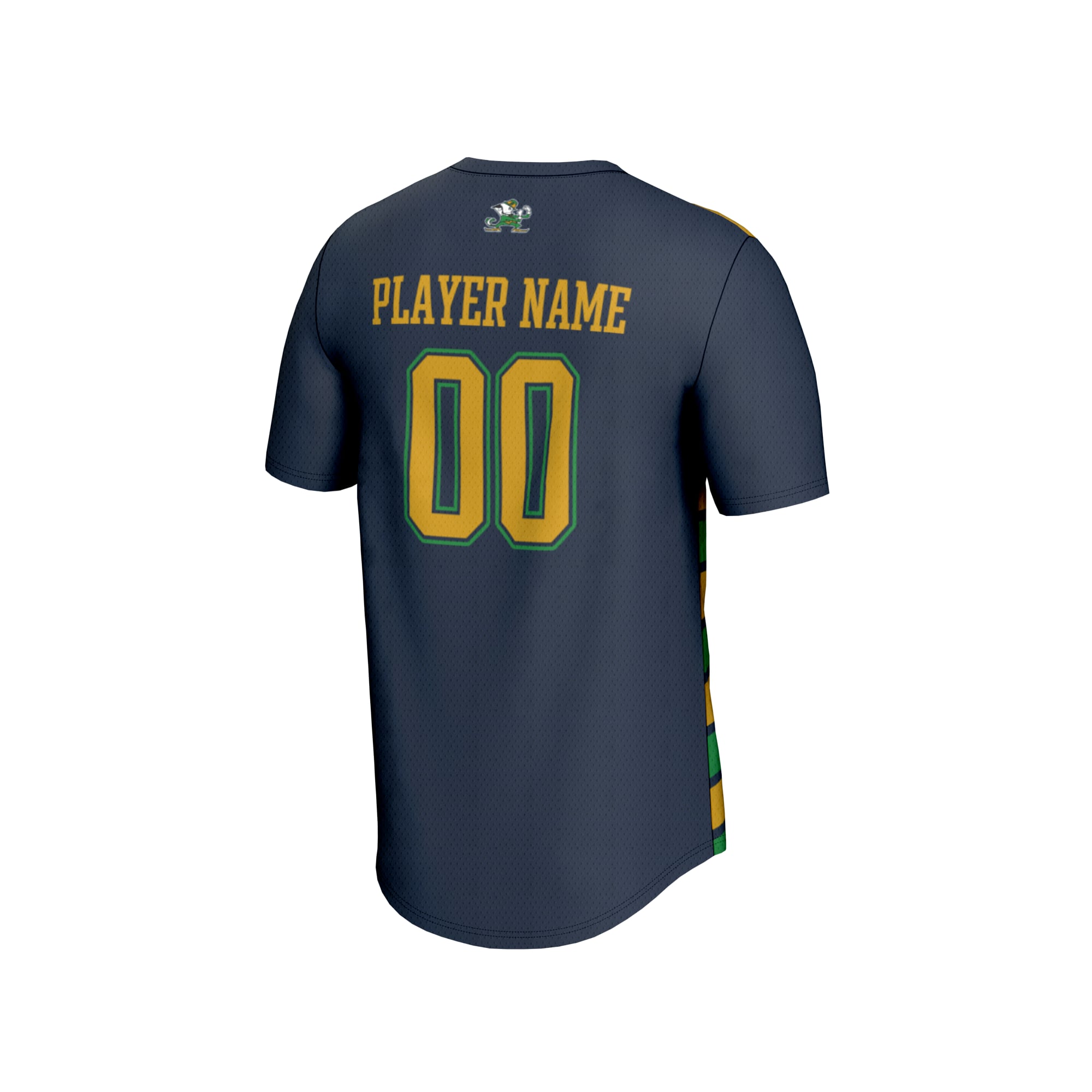 Notre Dame Fighting Irish Youth Collegiate Men's Soccer NIL Pick A Player Fashion Jersey Navy/Gold