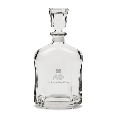 NVC Wildcats 23.75oz. Crystal Whiskey Decanter