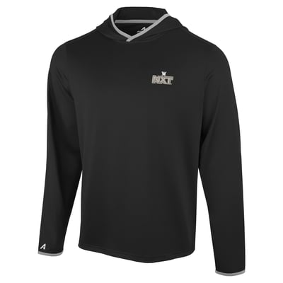  NXT Antigua Brink Long Sleeve Hoodie T-Shirt - Black/Gray