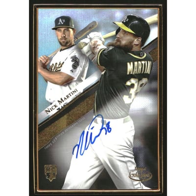 2019 Topps Gold Label Framed Autographs #GLANM Nick Martini