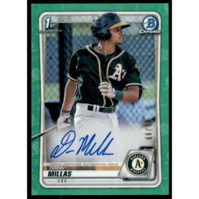 2020 Bowman Chrome Prospect Autographs Purple Refractors #CPADA Diosbel Arias