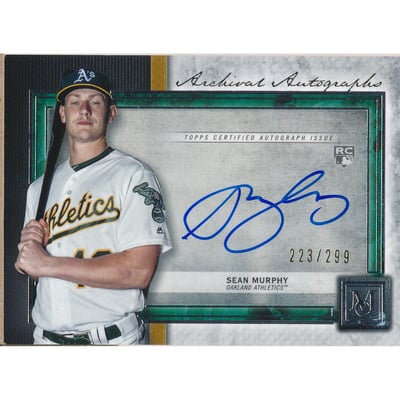 2020 Topps Museum Collection Archival Autographs #AASM Sean Murphy