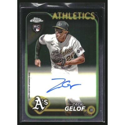 2024 Topps Chrome Rookie Autographs #RAZG Zack Gelof