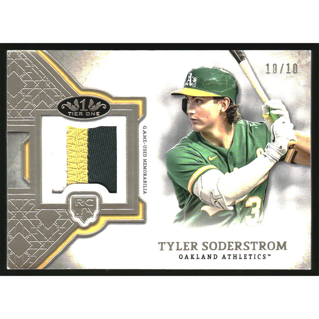 2024 Topps Tier One Rookie Patch Relics #RR-TS Tyler Soderstrom MEM RC /10