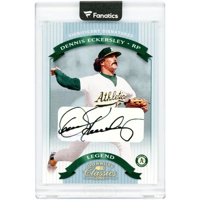 Dennis Eckersley Oakland Athletics Autographed 2002 Donruss Classics Significant Signatures #159 #318/500 Card