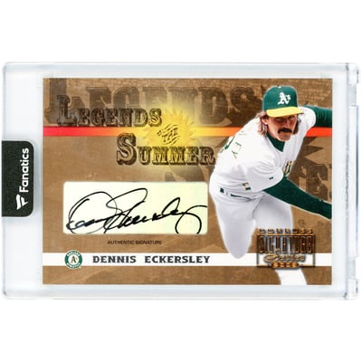 Dennis Eckersley Oakland Athletics Autographed 2003 Donruss Signature Series Legends Of The Summer #LS-11 Card