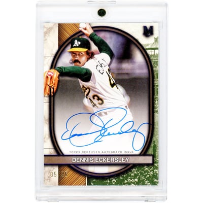 Dennis Eckersley Oakland Athletics Autographed 2025 Topps Museum Collection Archival Amethyst #AA-DE #5/25 Card 